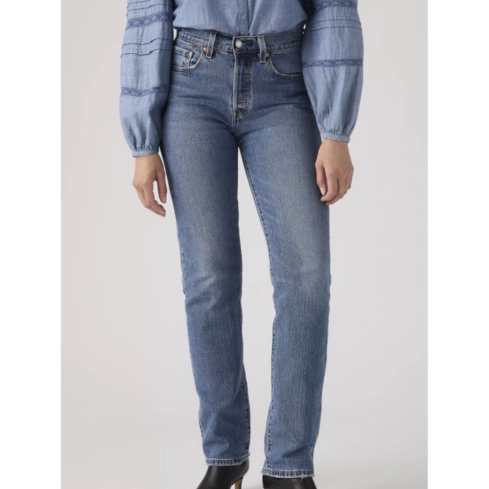 Levi's 501 Original Fit Jeans Women's Size 26 Medium Indigo Wash Button Fly